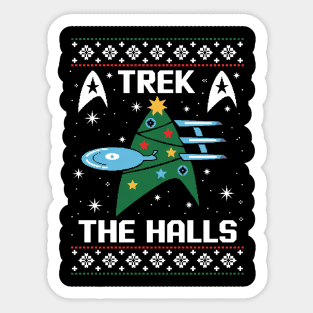 Trek-The-Halls-Christmas Sticker